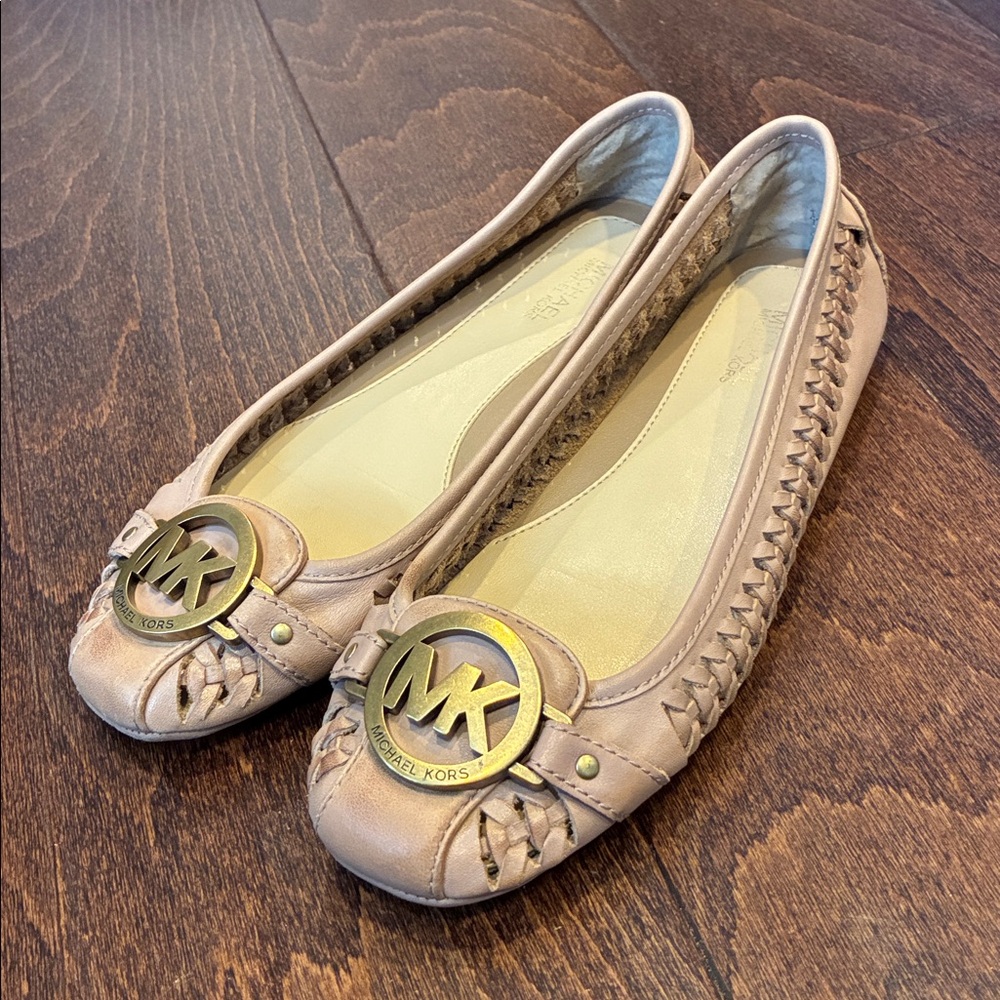 Michael Michael Kors Fulton Moc leather tan size 5